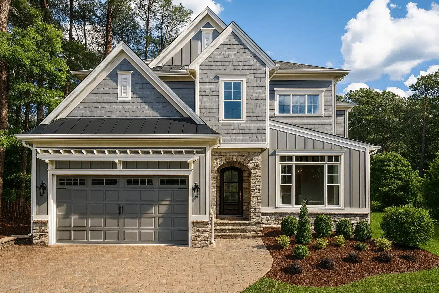 14-1991 HOUSE PLAN - 4-Bed, 5-Bath, 4157 SF Modern Craftsman House Plan