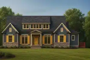 4,488 sq. ft. 2-story house layout featuring 5 bedrooms