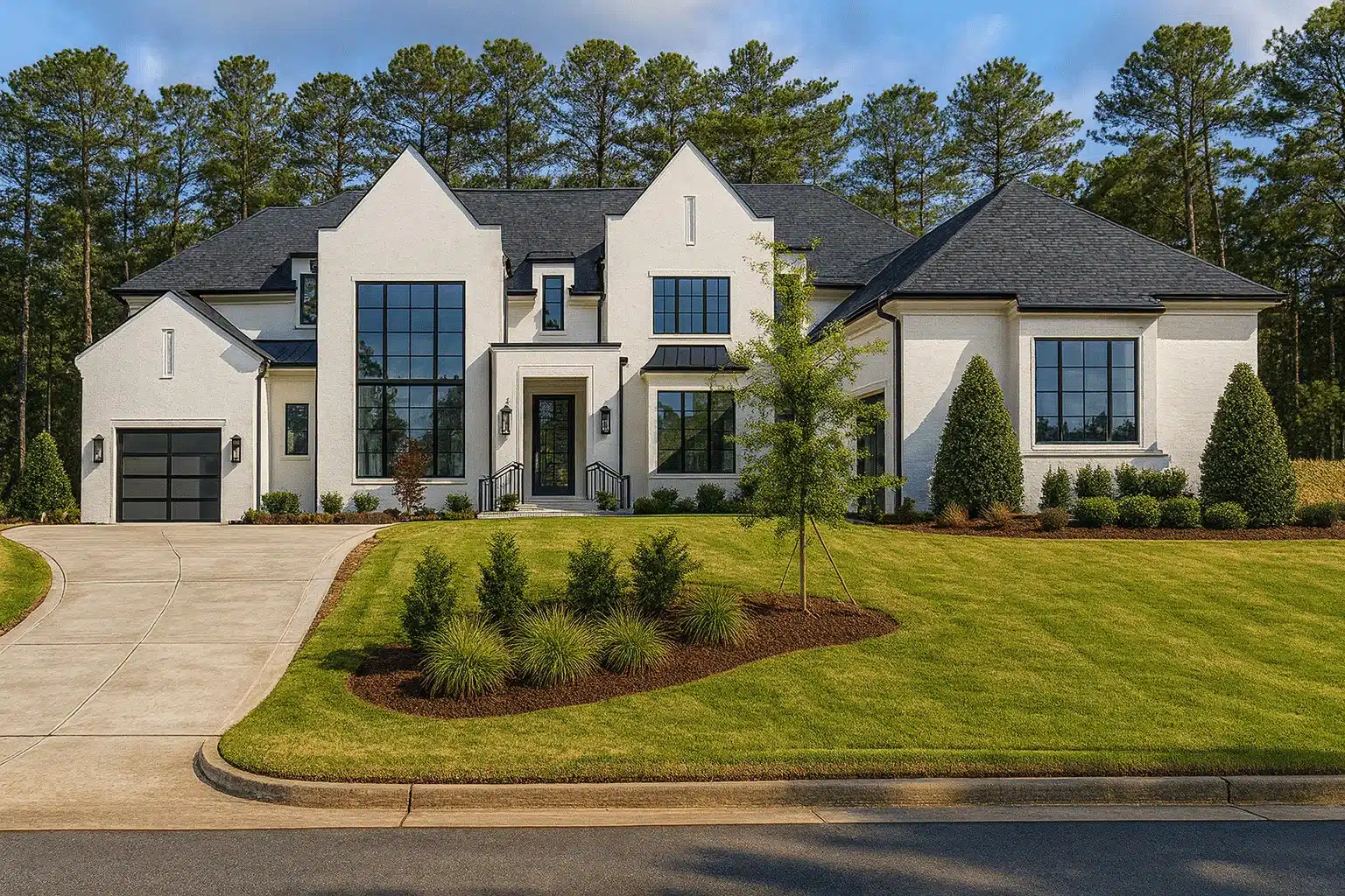 20-1208 HOUSE PLAN - 5-Bed, 5-Bath, 4,116 SF Modern French Country House Plan