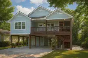 coastal home design with 1,582 heated sq. ft.