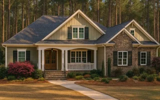 Plan  13-1582 - Aster Orchard Chalet  | Craftsman - 4-Bed, 3-Bath, 2,572 SF