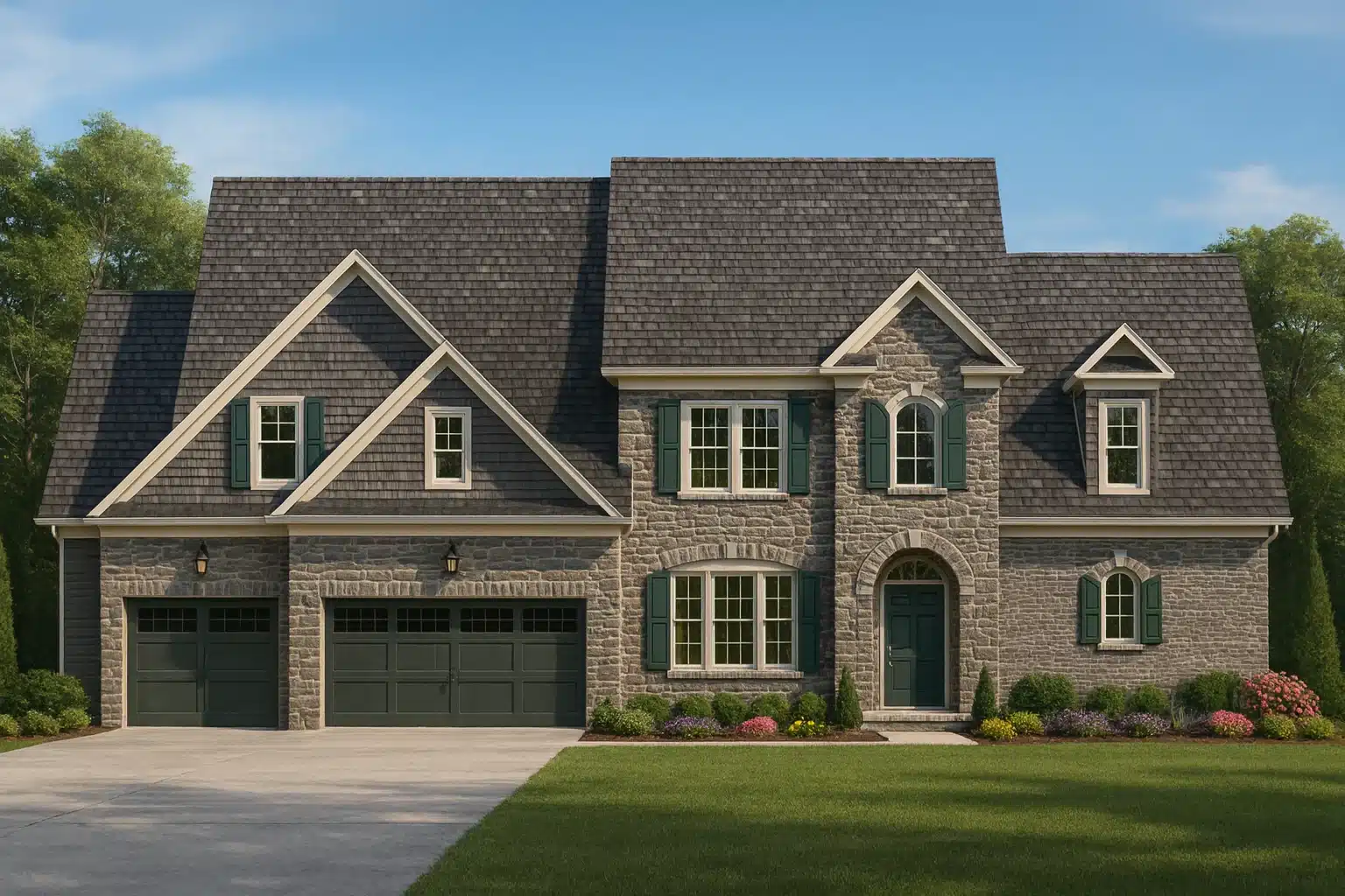 Country Farmhouse Plans 11 2-story house plan with 3,555 heated sq. ft., 4 bedrooms, 3.5 baths