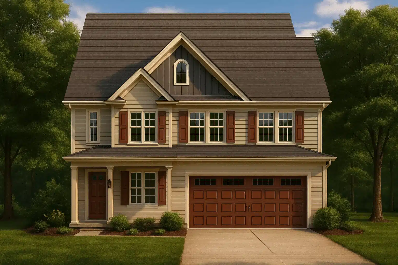 10-1431 HOUSE PLAN - Modern Craftsman 2-Story House Plan – 4 Bed, 2,575 Sq Ft