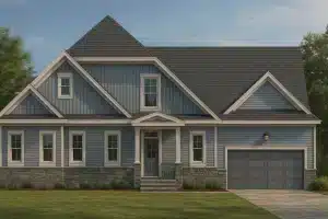 duplex house plan with 2,219 heated sq. ft.