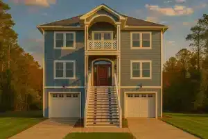 Beautiful Coastal Home Plan with Open Floor Designs & CAD