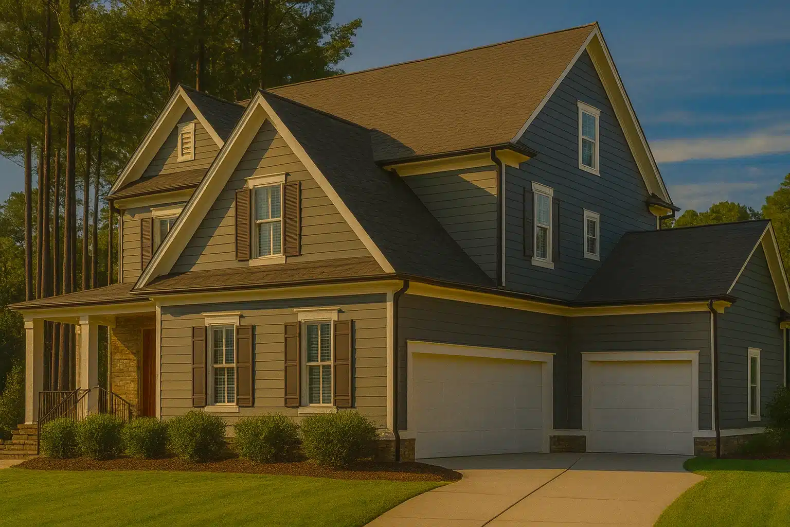 4-Bedroom House Plan with 3 Floors, CAD Blueprints & Elegant Open Layout