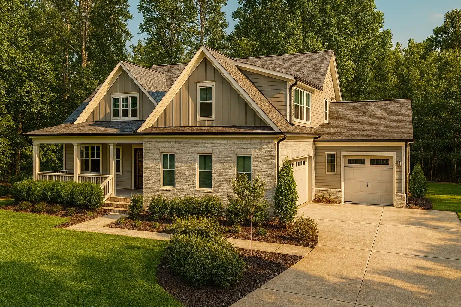 Stunning Traditional Craftsman House Plan with 2 Stories and 4 Bedrooms