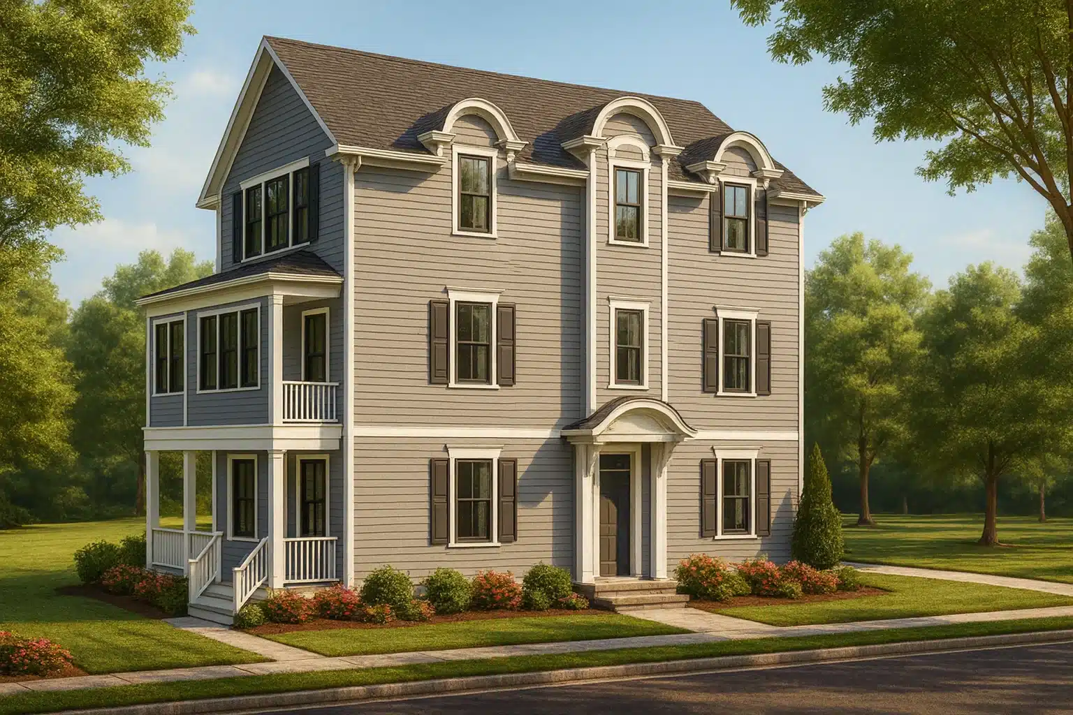 Affordable House Plans 11 Elegant 3-Story House Plan with Craftsman Charm & Vaulted Ceilings