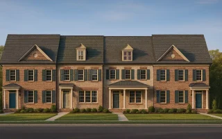 Plan  8-1395 - The Wood Cottage |  BLDG 5 Townhome-Georgian - 3-Bed, 2.5-Bath, 1,985 SF