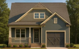 Plan  9-1753 - Alexandria Townhouse  | Craftsman Cottage - 5-Bed, 5.5-Bath, 3,807 SF