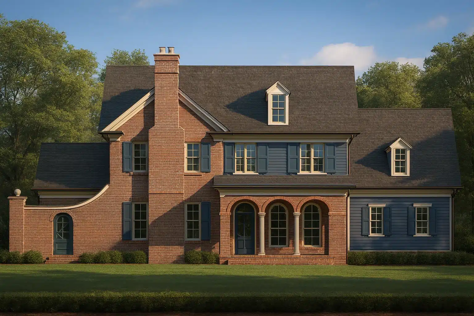 17-1555 HOUSE PLAN - Colonial House Plan with 2 Floors, CAD Blueprints & Designs 1 4,573 heated sq. ft.