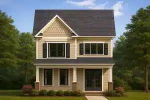 2-story layout with 3 bedrooms
