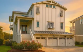 Plan  15-1665 - Johnson Estate |  Coastal Farmhouse - 4-Bed, 2-Bath, 4,639 SF