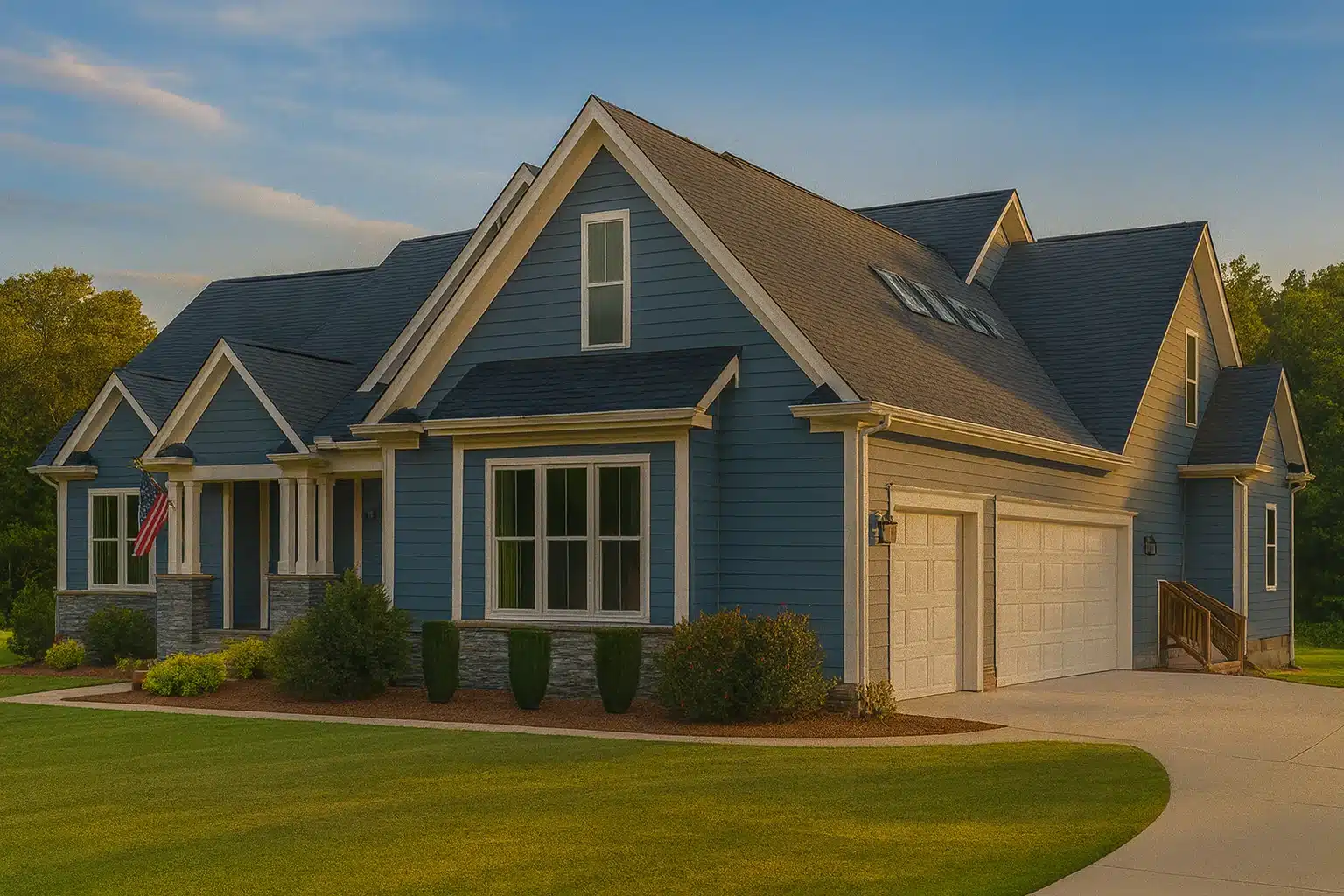 Spacious Home Plan with Vaulted Ceilings and Open Floor Layout