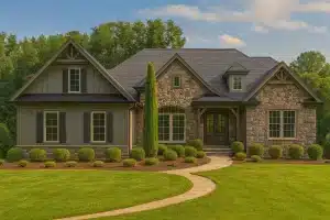 Custom Home Blueprint with 4 Beds, 4.5 Baths, Open Floor Plan Designs