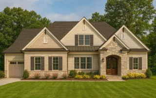 Plan  19-1350 - Wiltshire Estate |  Traditional Ranch - 4-Bed, 4.5-Bath, 3,489 SF