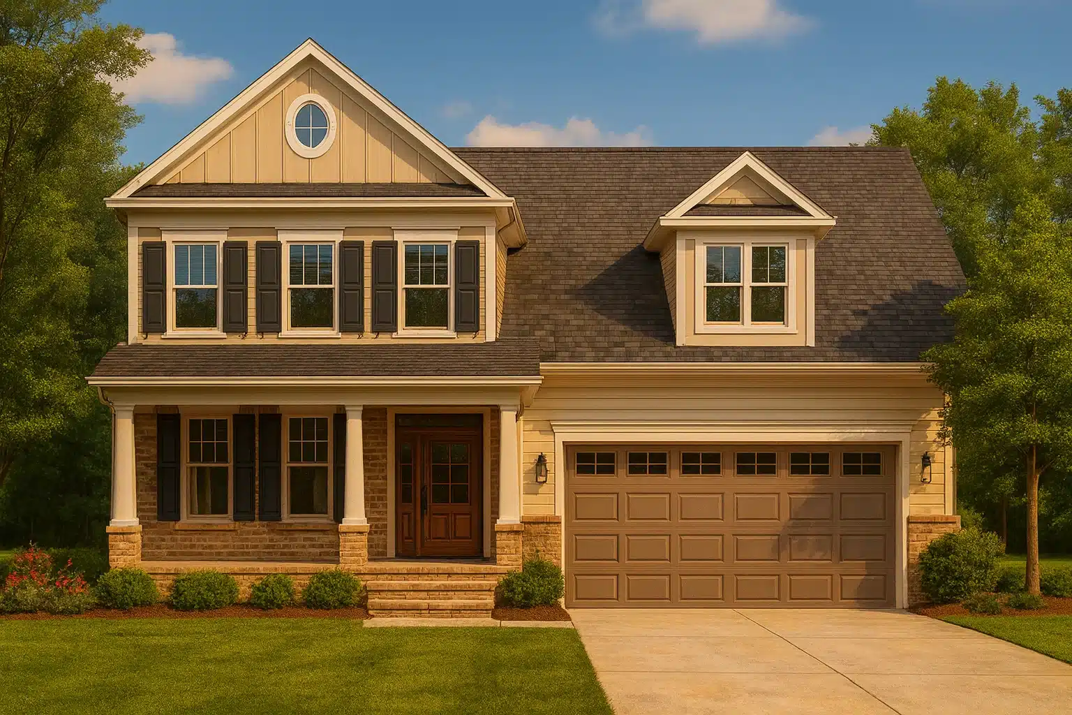 Country Farmhouse Plans 14 Classic Suburban House Plan with CAD Floor Blueprints