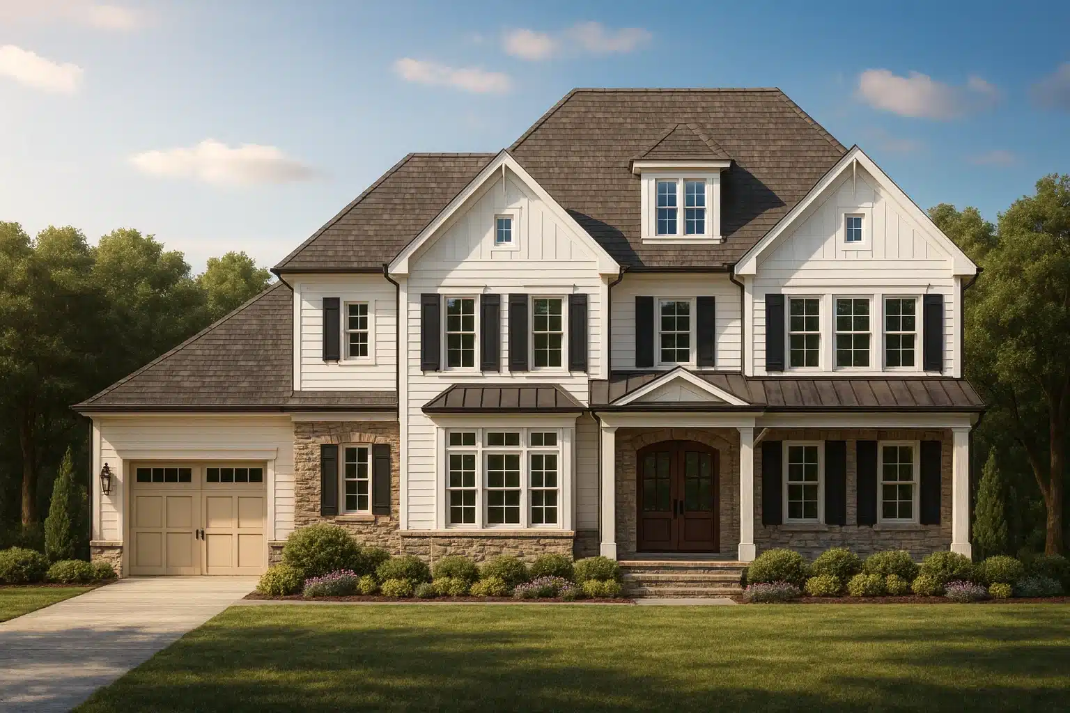 Country Farmhouse Plans 9 Elegant 2-Story Home Plan with 5 Bedrooms and CAD Designs