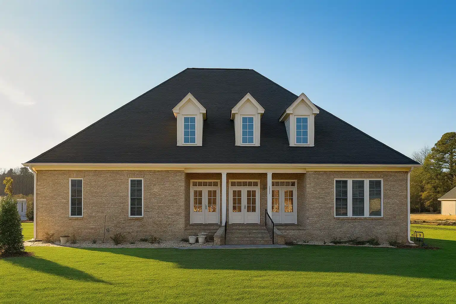 Beautiful 2-Story House Plan with Elegant Brick Design