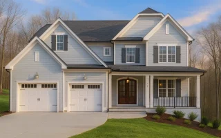 Plan  19-1470 - Auburn Ridge Farmhouse  | New American - 4-Bed, 4-Bath, 3,262 SF