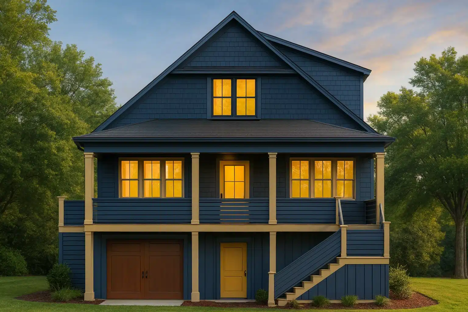 coastal house plan with 2,627 heated sq. ft.