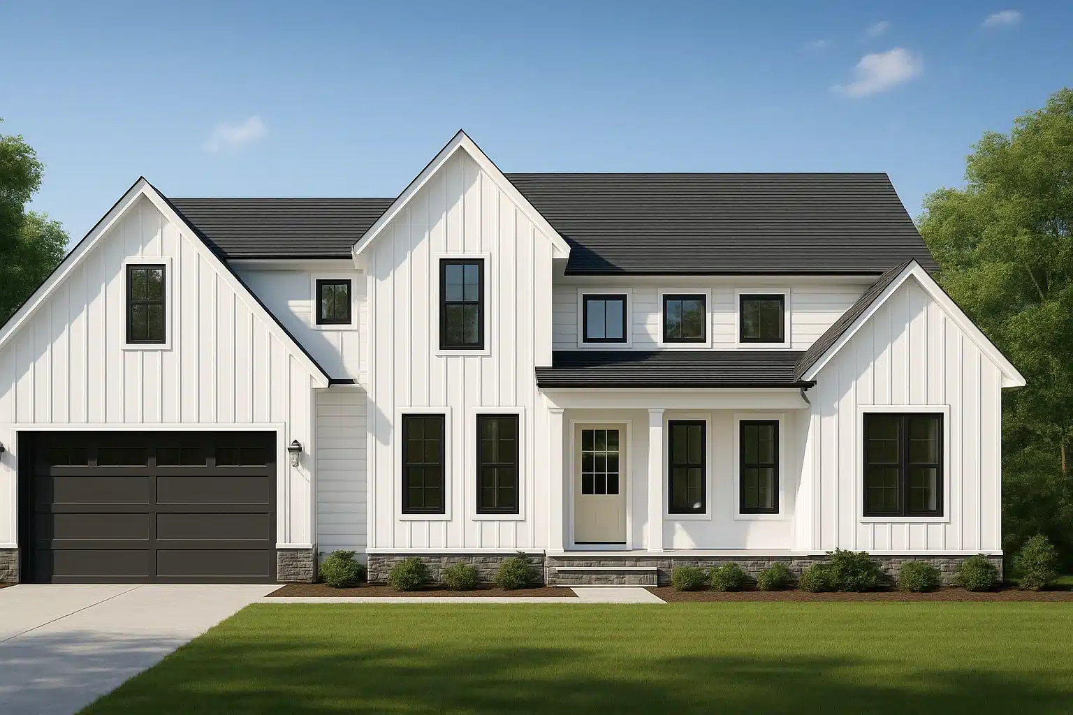 Affordable House Plans 3 2-story, 4-bedroom home plan with 2,602 heated sq. ft.