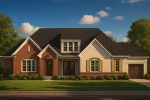 3,666 sq. ft. traditional house plan with 4 bedrooms, 3 bathrooms