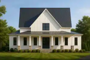 2,449 sq. ft. two-story home plan with 4 bedrooms, 3 baths