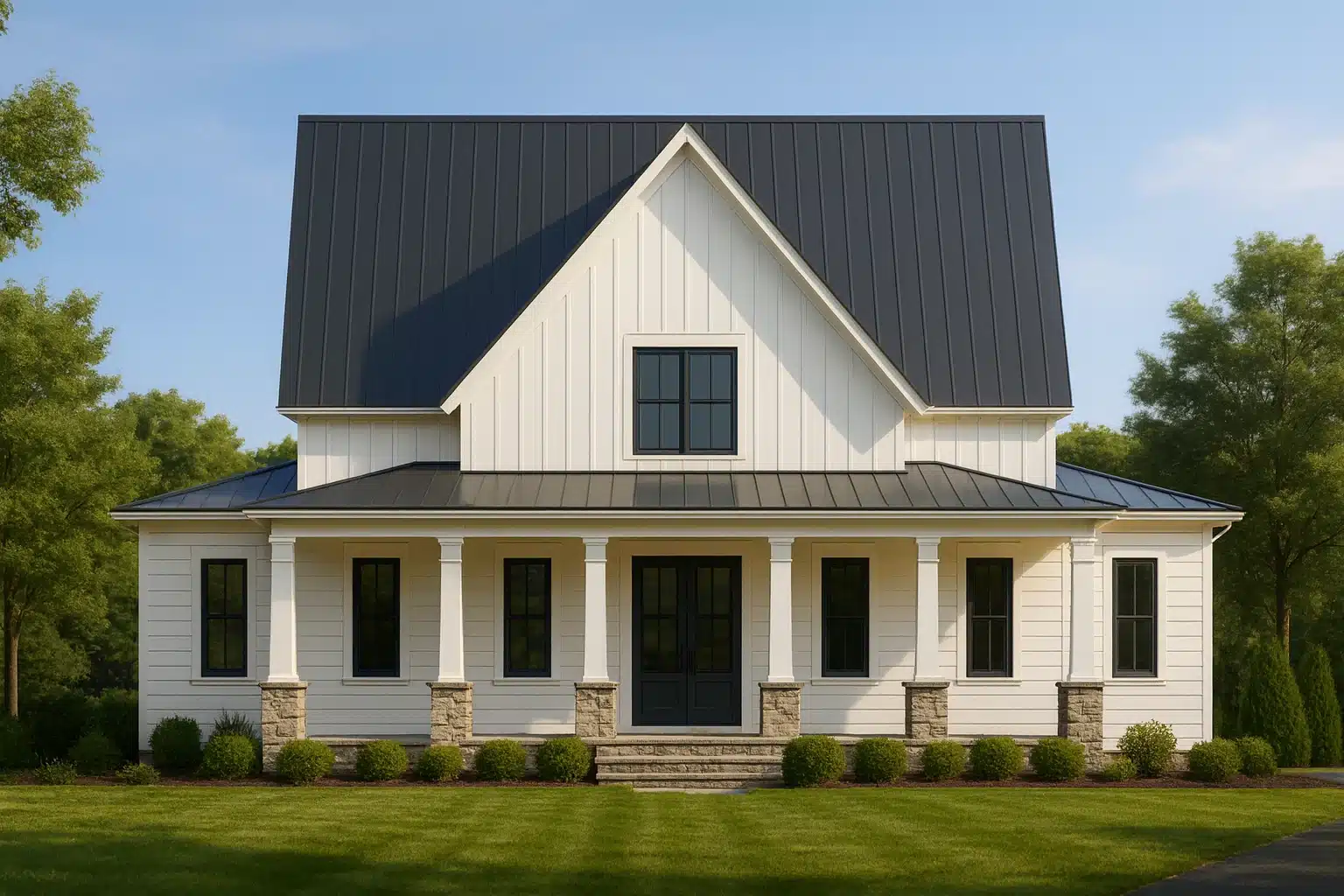 2,449 sq. ft. two-story home plan with 4 bedrooms, 3 baths