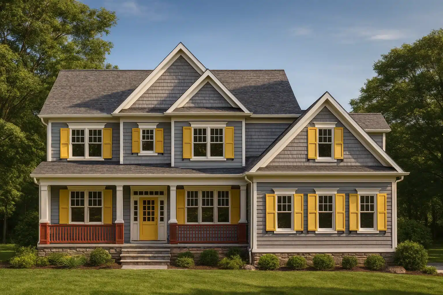3-story home plan with 5 bedrooms, 4.5 baths