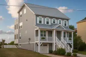 Modern 3-Story Beach House Plan with 5 Bedrooms