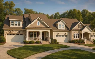 Plan  10-1655 - River Place Cottage  | New American Duplex - 6-Bed, 4.5-Bath, 7,180 SF