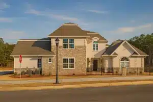 Transitional-style home plan with 4,521 heated sq. ft., 4 bedrooms