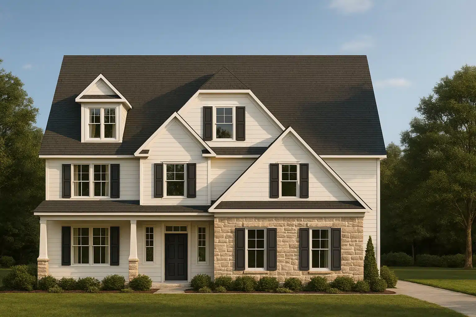 4,117 sq. ft. Craftsman house plan with 4 bedrooms, 2 stories