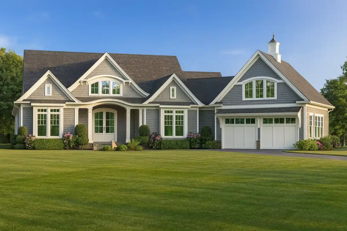 3,506 heated sq. ft., 3 bedrooms, 4 baths, and a 3-car angled garage