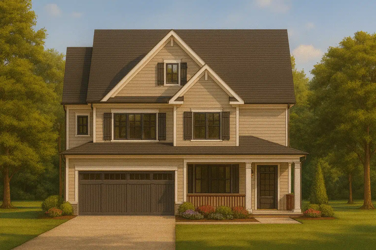 Beautiful Craftsman House Plan with 3 Floors and Vaulted Ceilings