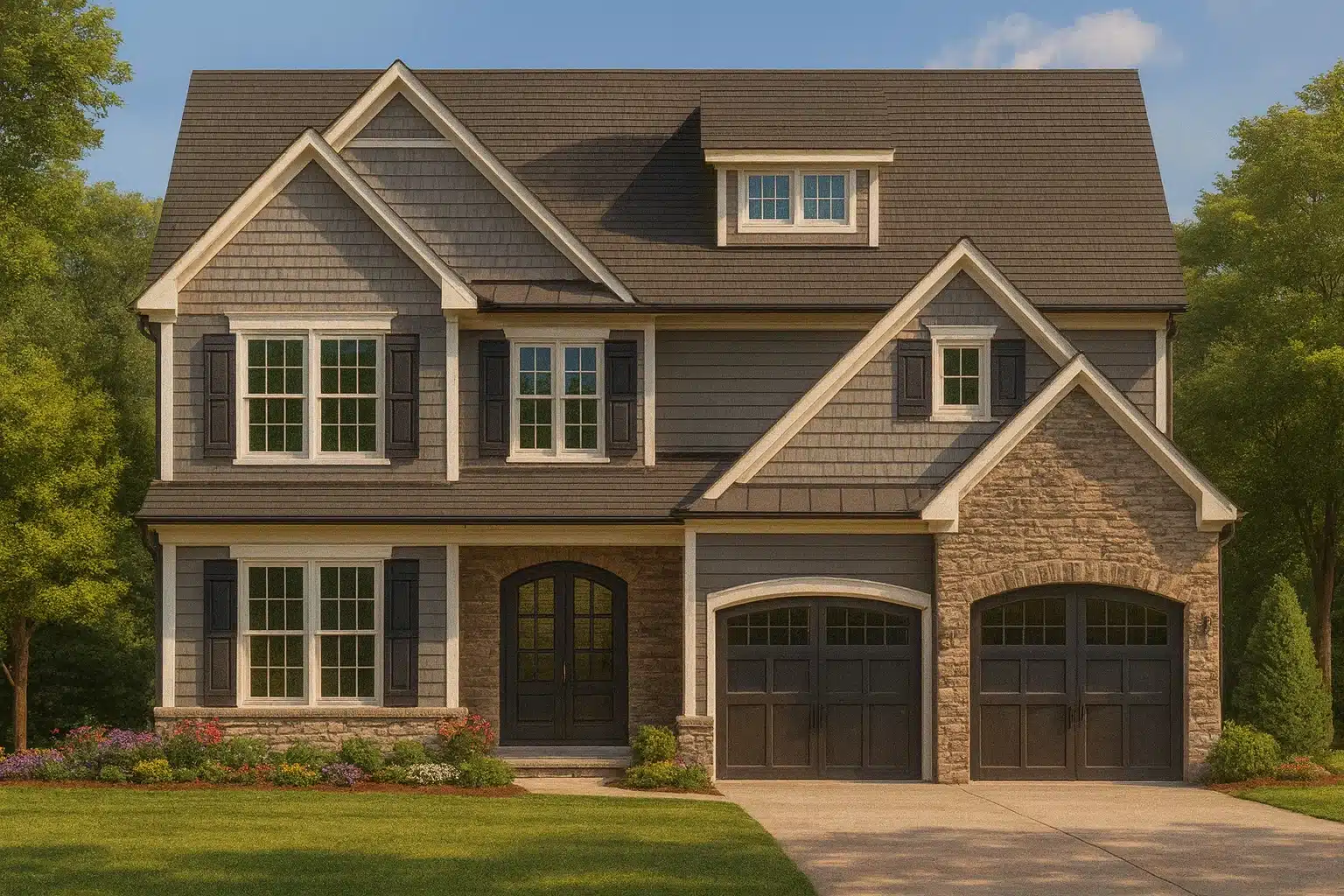 Craftsman Home Design with Floor Plan, CAD & Blueprint Features