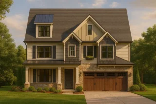 Beautiful 2-Story House Plan with Craftsman Architectural Details