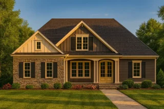 Elegant 4-Bedroom Home CAD Floor Plan with Modern Design