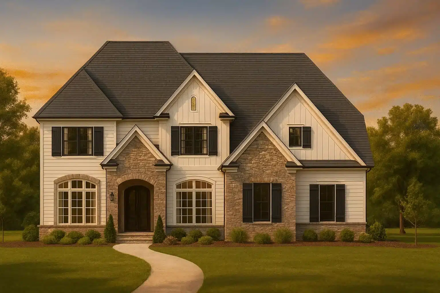 Country Farmhouse Plans 2 Elegant 2.5-Story House Plan with Traditional Craftsman Charm