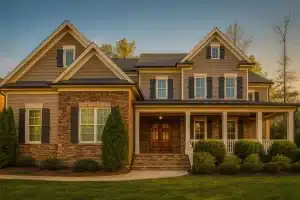 Luxury Home Plan with 2.5 Stories, CAD Blueprints & Bonus Room