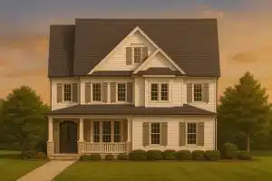 Three-Story Country Craftsman Home Blueprint with CAD Designs