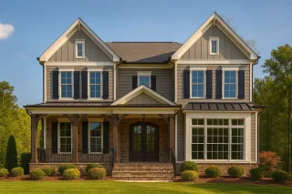 Colonial Farmhouse House Plans 6 Custom Colonial Home Plan with CAD Designs and Blueprints