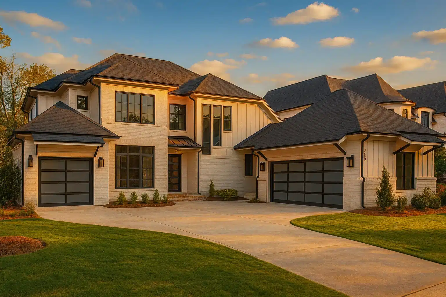 new-american-modern-traditional-brick-stone-home-exterior