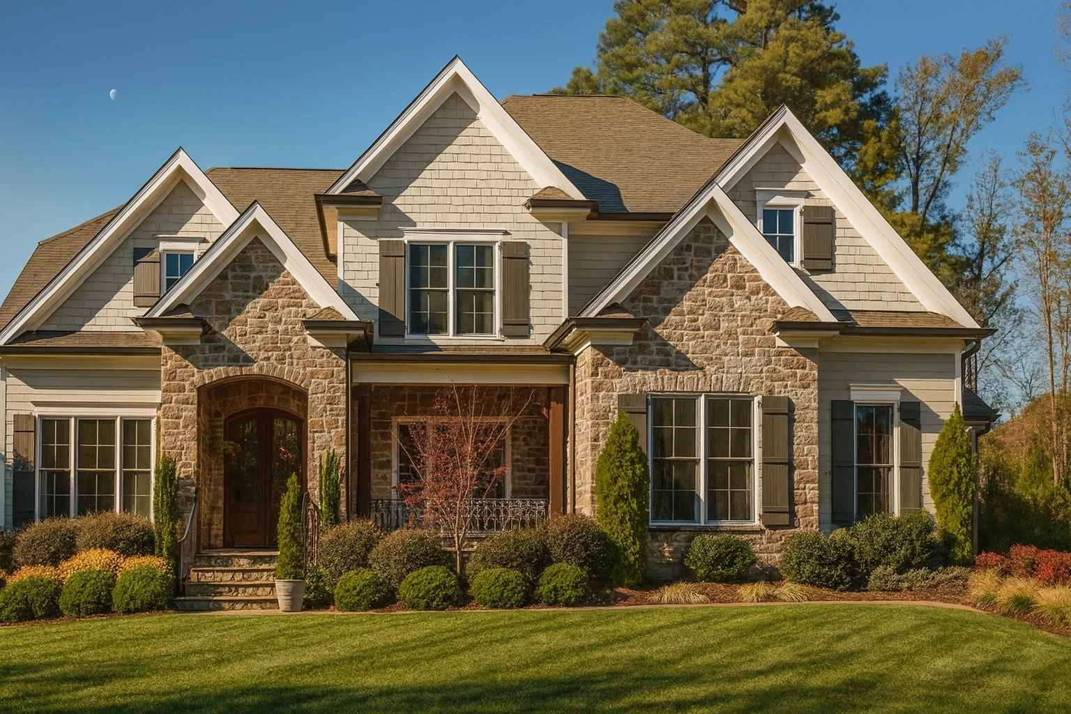 Craftsman house plan featuring 4 bedrooms, 2 stories