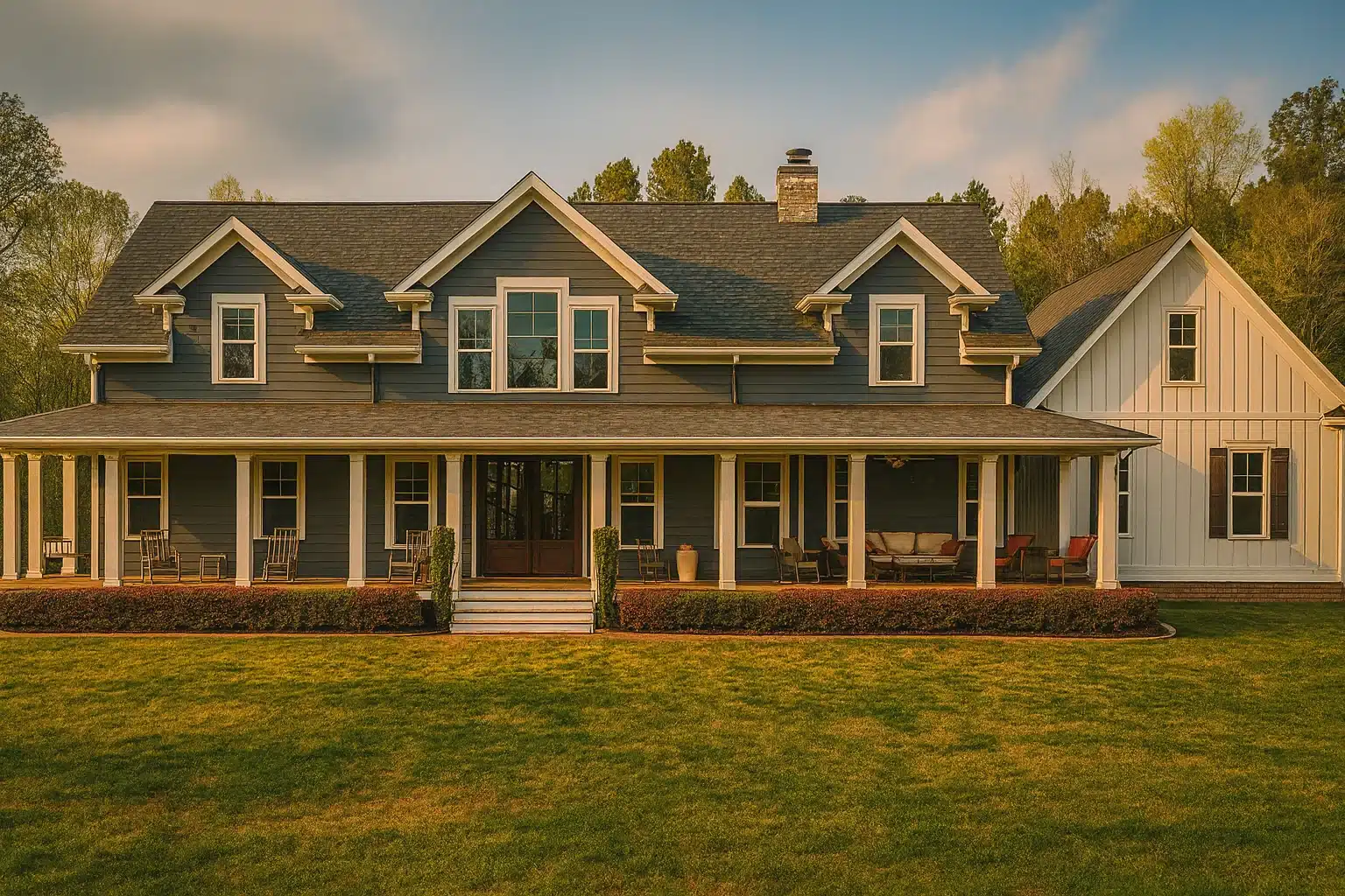 2-story farmhouse with 3 bedrooms, 3 baths