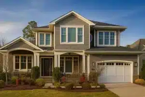 4-bedroom, 3.5-bathroom Shingle-style house plan with 2 stories