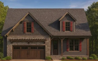 Plan  15-1208B - Walnut Brook Manor  | Craftsman - 4-Bed, 3.5-Bath, 2,869 SF