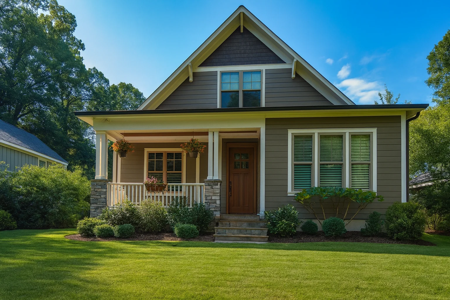 3,145 sq. ft. Craftsman blueprint featuring 4 bedrooms