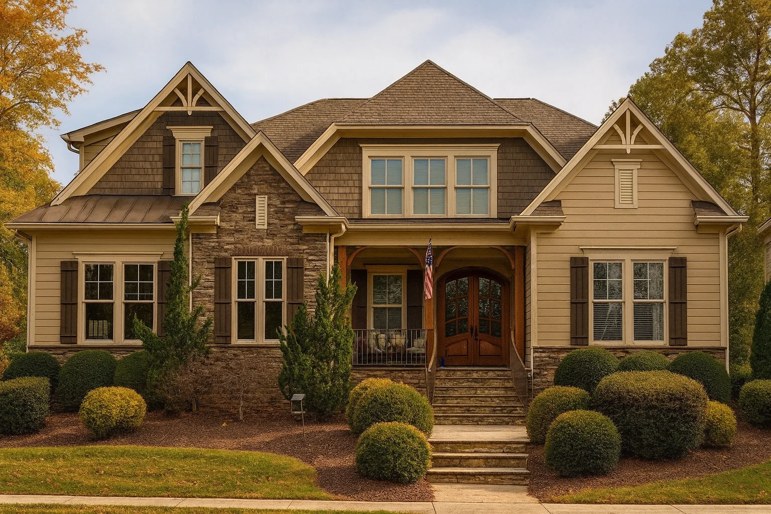 Craftsman house plan with 3,950 heated sq. ft.